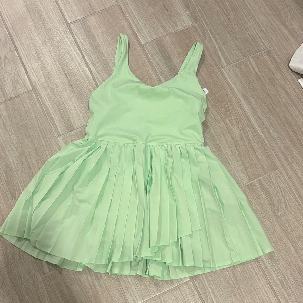 Aerie Mint Green Pleated Dress